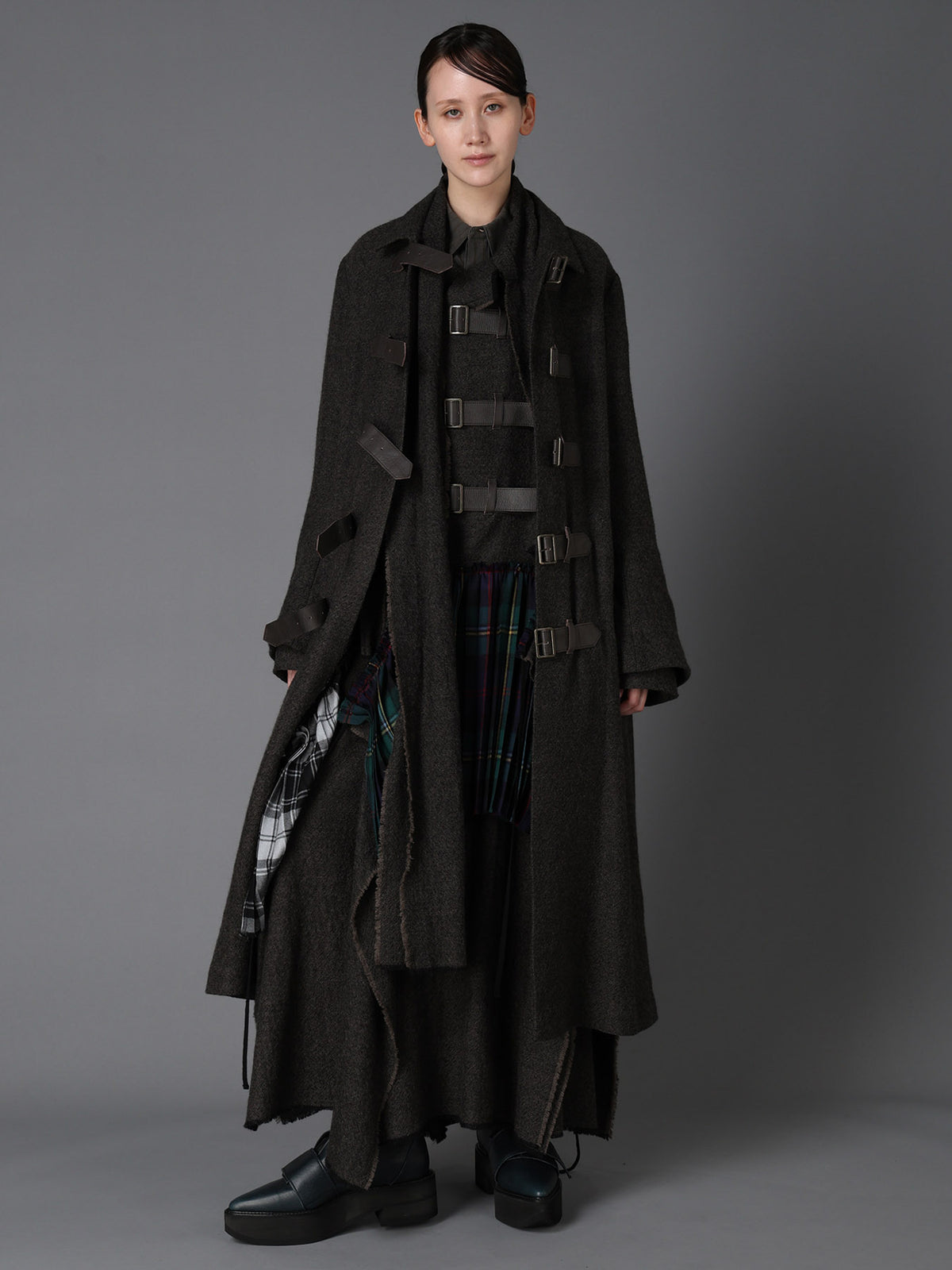 LOW TWIST SERGE BELTED LONG COAT