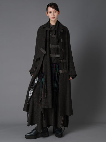 LOW TWIST SERGE BELTED LONG COAT