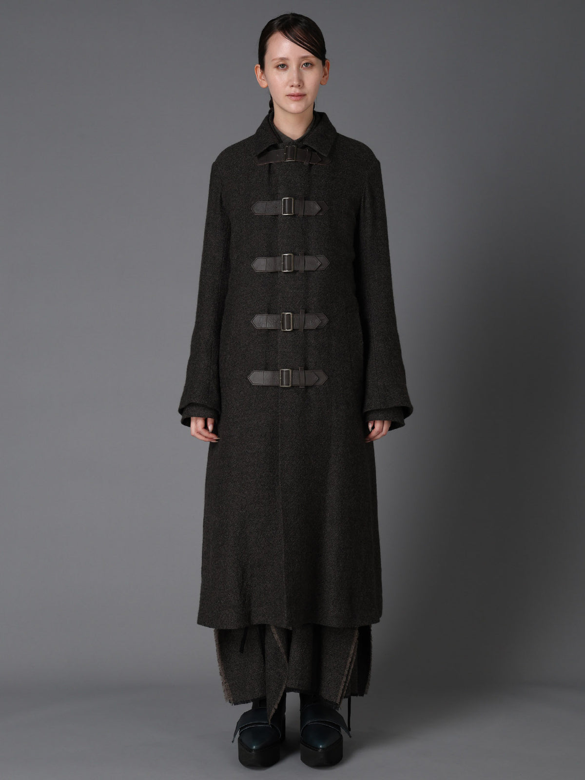 LOW TWIST SERGE BELTED LONG COAT