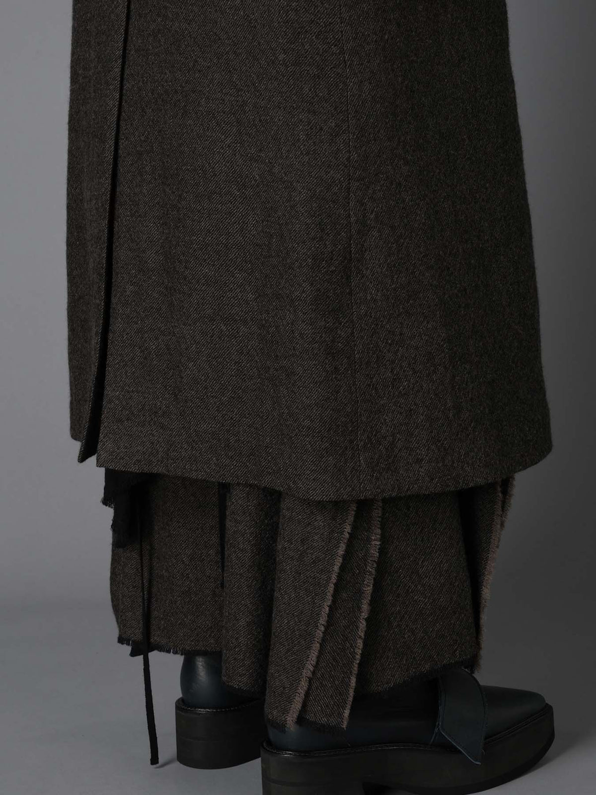 LOW TWIST SERGE BELTED LONG COAT