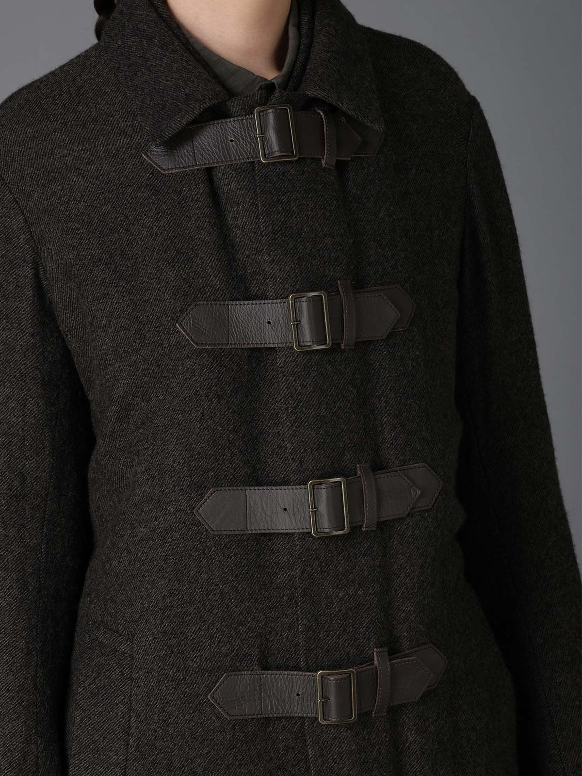 LOW TWIST SERGE BELTED LONG COAT