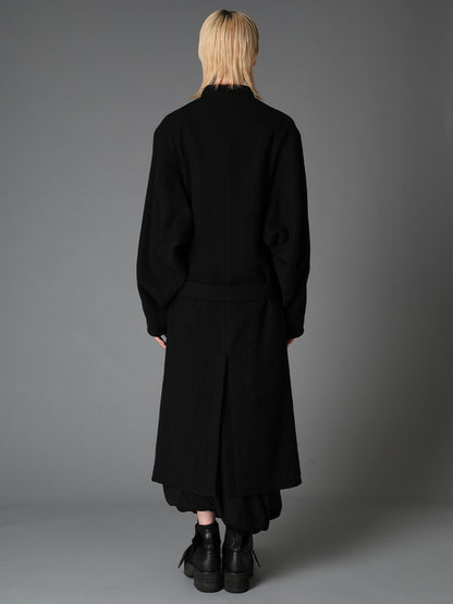 SHRINK SERGE KIMONO SLEEVE COAT