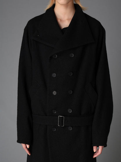 SHRINK SERGE KIMONO SLEEVE COAT