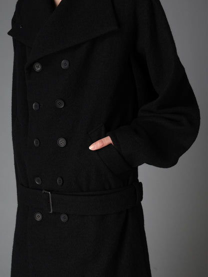 SHRINK SERGE KIMONO SLEEVE COAT