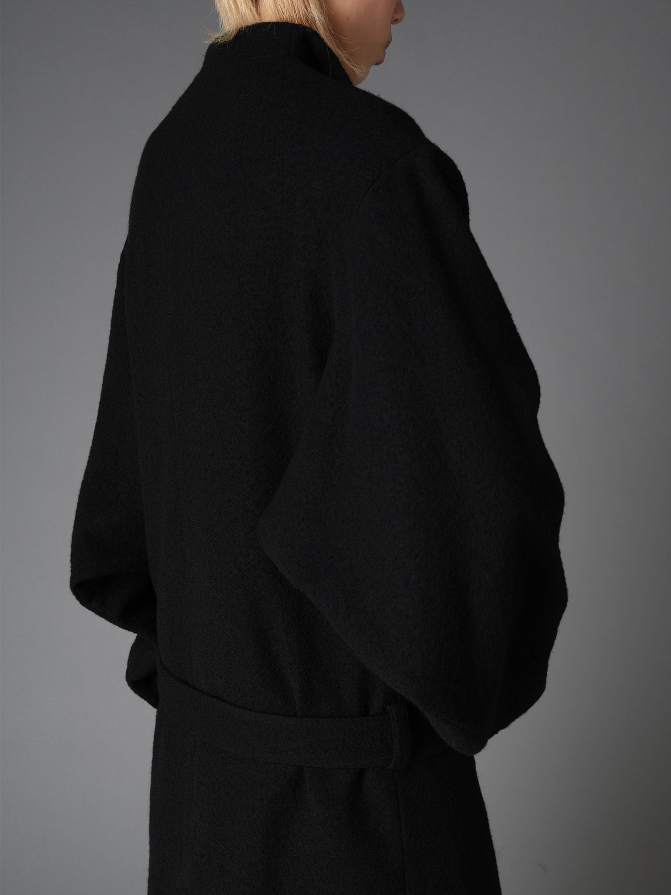 SHRINK SERGE KIMONO SLEEVE COAT