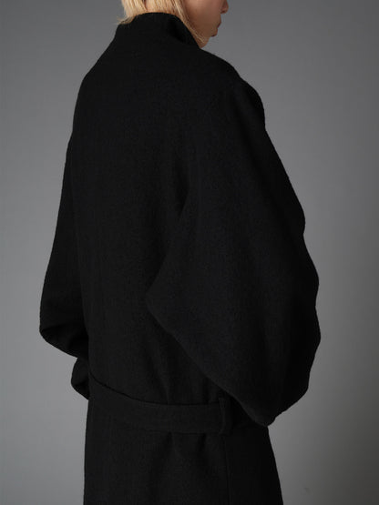 SHRINK SERGE KIMONO SLEEVE COAT