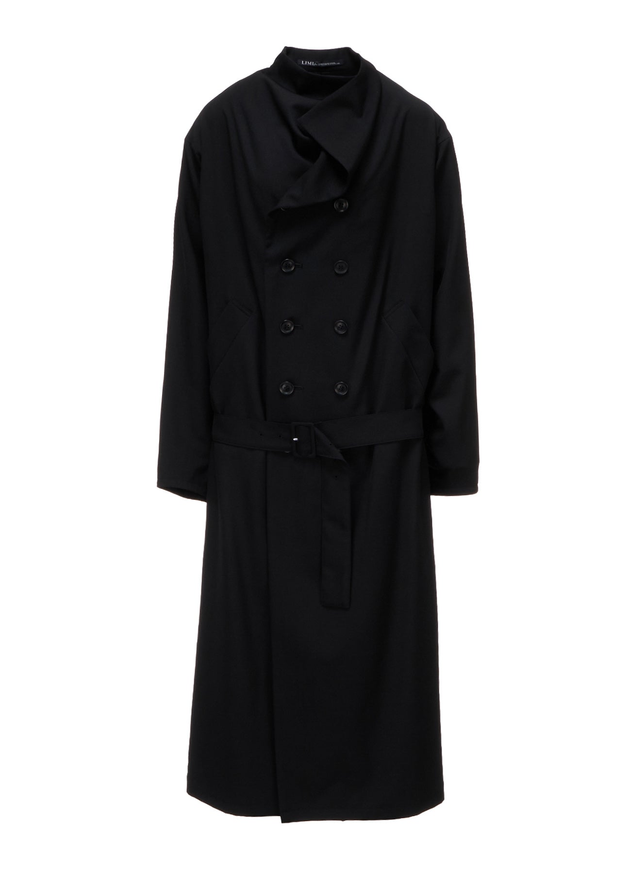 WOOL GABARDINE  KIMONO SLEEVE COAT