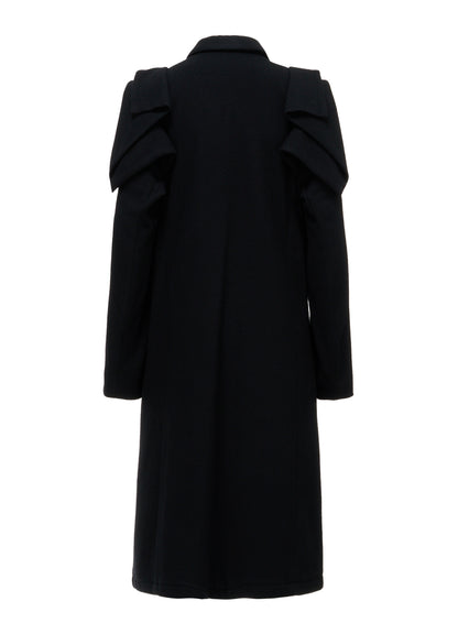 LIGHT MOSSER  PANELED SHOULDER COAT