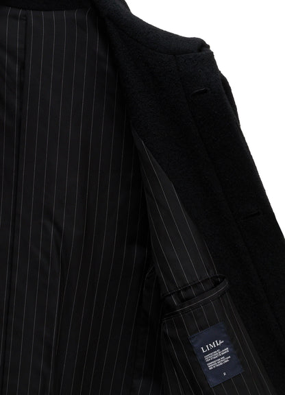 SHRINK SERGE PANELED SHOULDER COAT