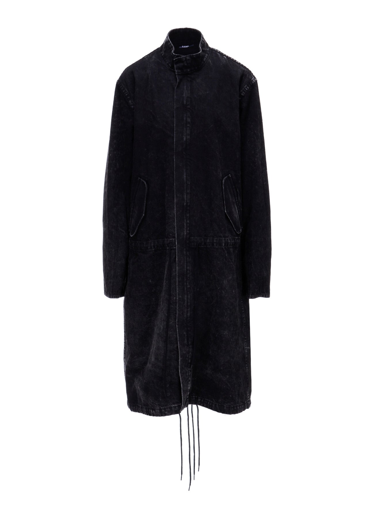 CHEMICAL BLEACHED DENIM MODS COAT – THE SHOP YOHJI YAMAMOTO