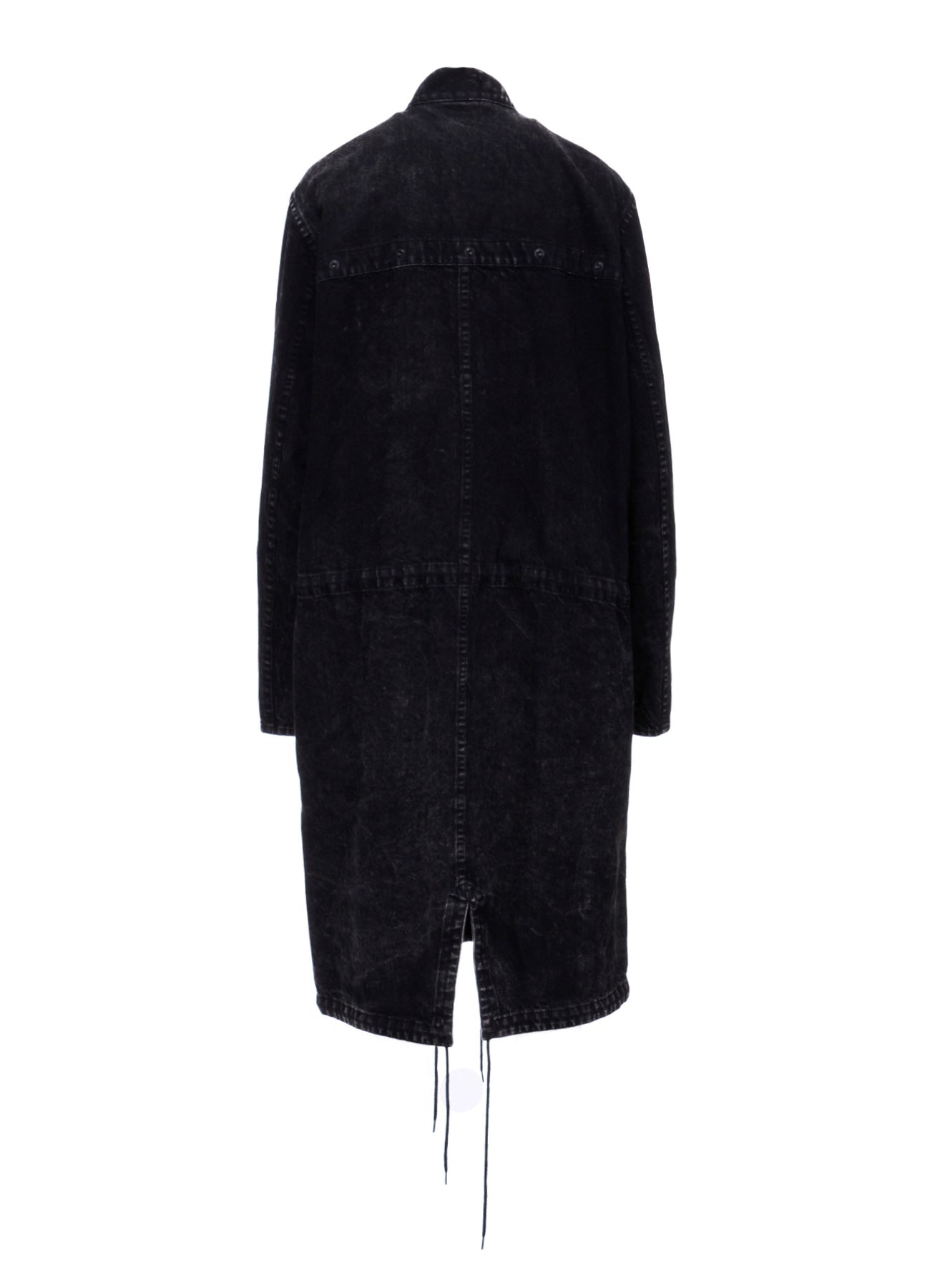 CHEMICAL BLEACHED DENIM MODS COAT