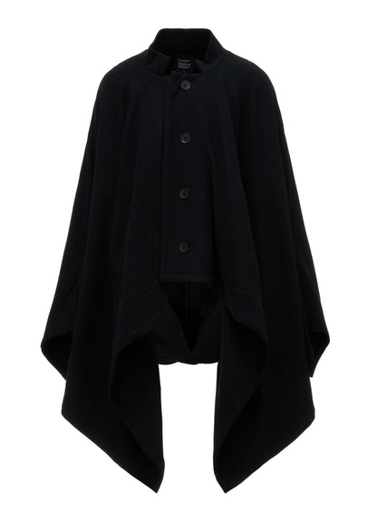LIGHT MOSSER  STAND COLLAR SHORT COAT