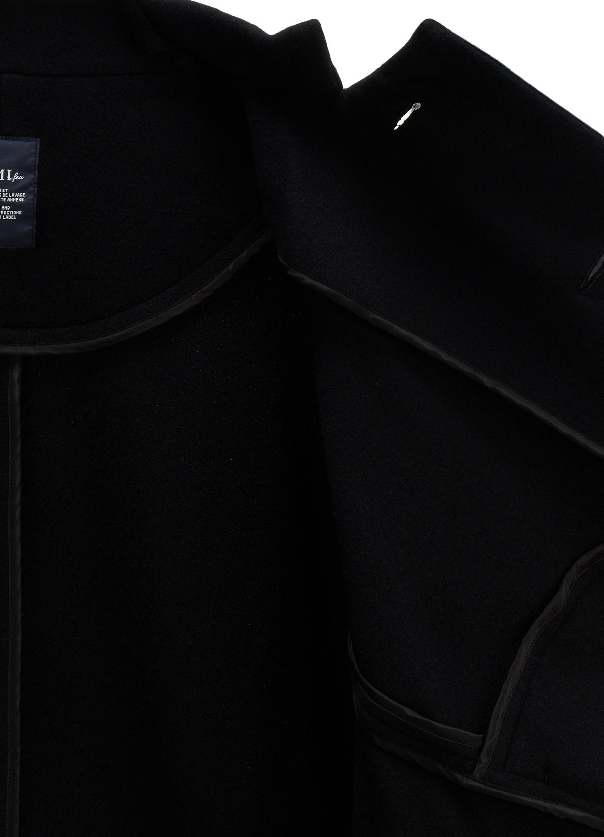 LIGHT MOSSER  STAND COLLAR SHORT COAT