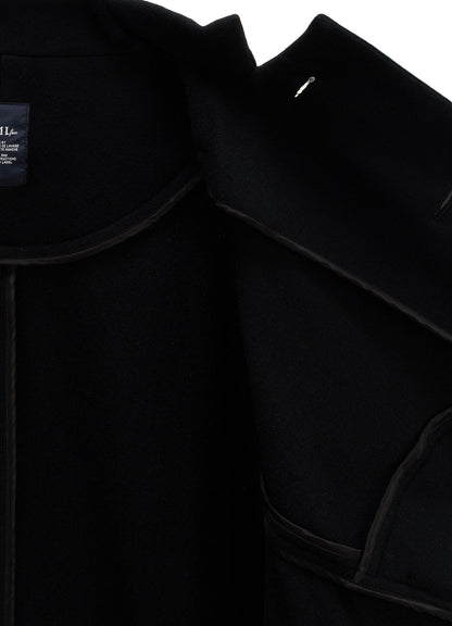 LIGHT MOSSER  STAND COLLAR SHORT COAT