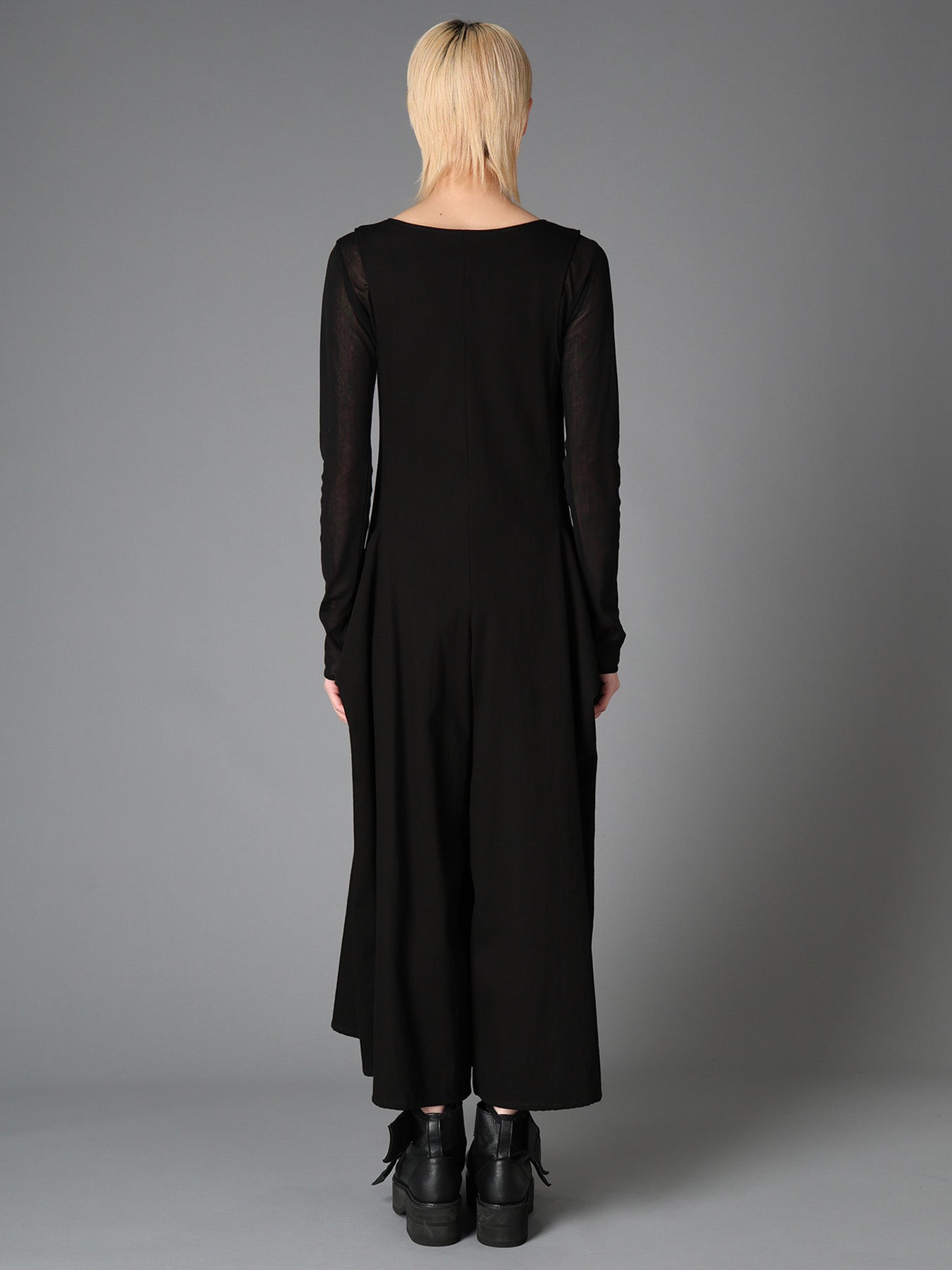 BK DENIM DRAPED POCKET JUMPSUIT