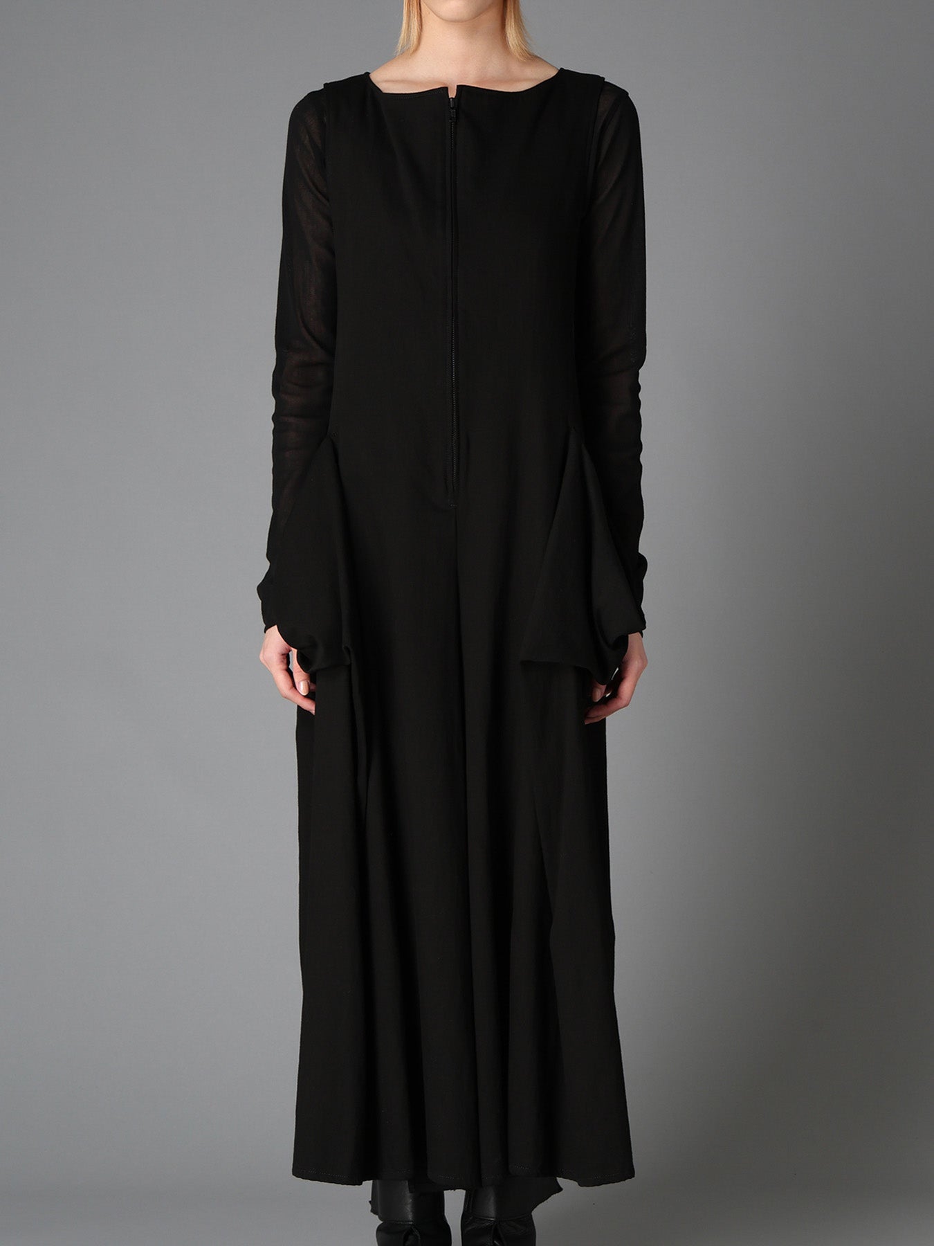 BK DENIM DRAPED POCKET JUMPSUIT