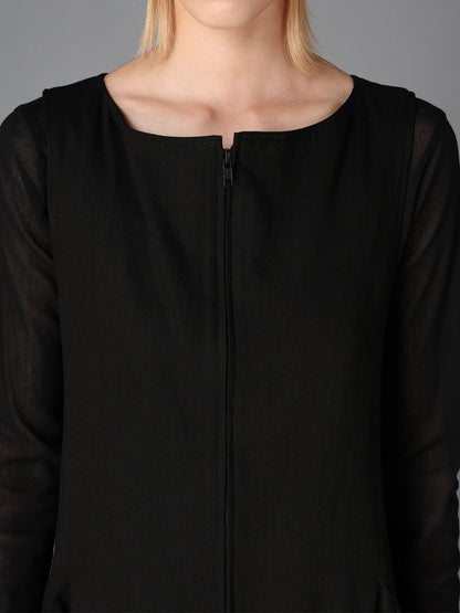 BK DENIM DRAPED POCKET JUMPSUIT