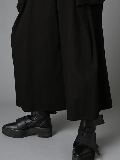 BK DENIM DRAPED POCKET JUMPSUIT