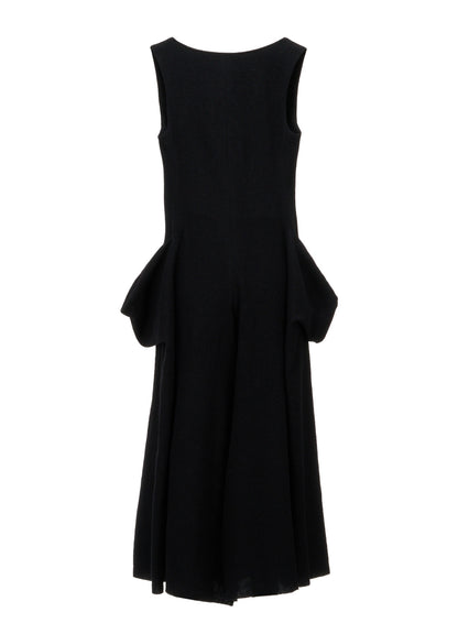 LIGHT SERGE A DRAPED POCKET JUMPSUIT