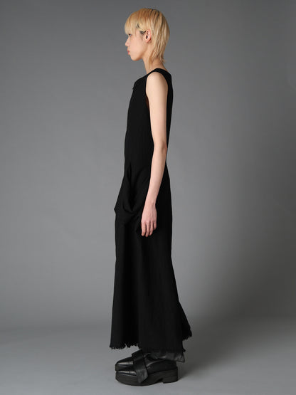 LIGHT SERGE A DRAPED POCKET JUMPSUIT