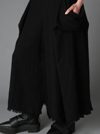 LIGHT SERGE A DRAPED POCKET JUMPSUIT