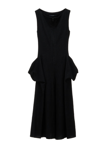 LIGHT SERGE A DRAPED POCKET JUMPSUIT