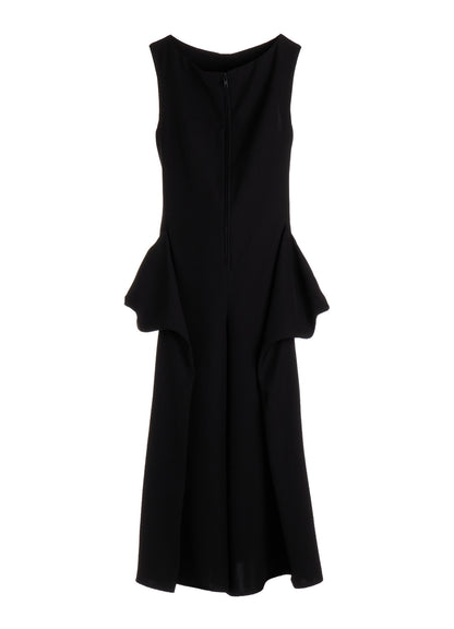 DOUBLE SATIN DRAPED POCKET JUMPSUIT