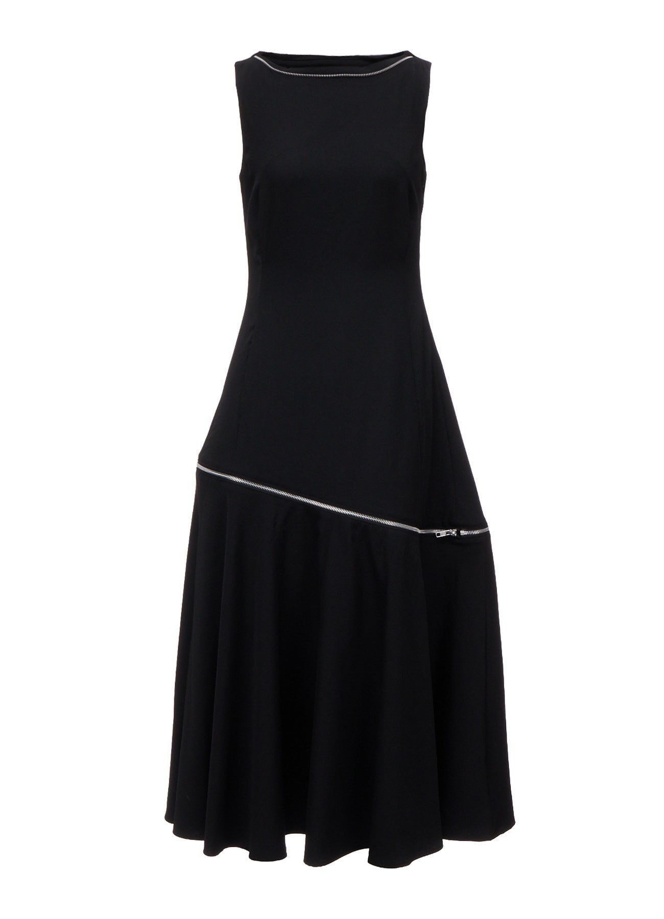 WOOL GABARDINE ZIP PANEL DRESS – THE SHOP YOHJI YAMAMOTO
