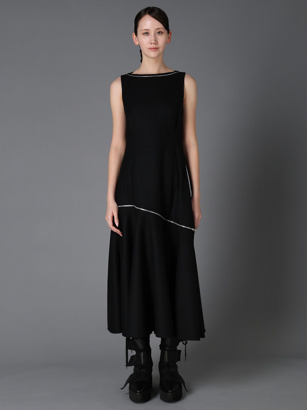 W/ SERGE  ZIP PANEL DRESS