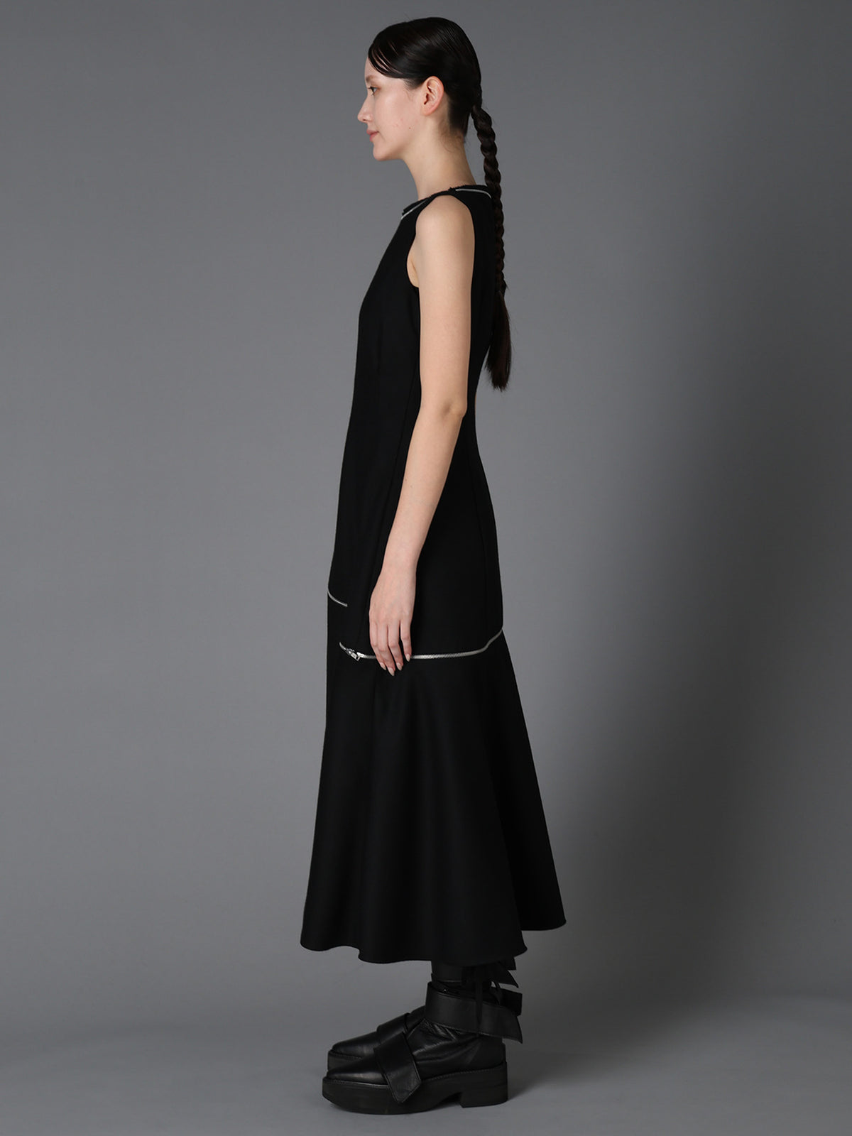 W/ SERGE  ZIP PANEL DRESS