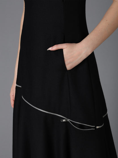 W/ SERGE  ZIP PANEL DRESS
