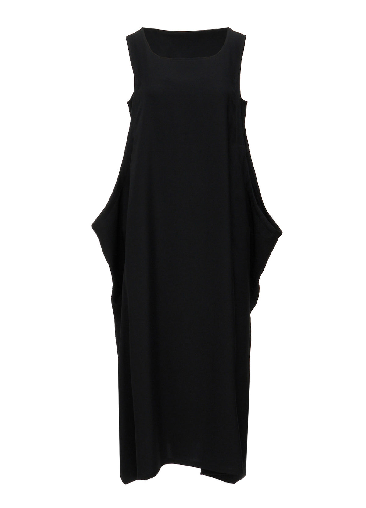 DOUBLE SATIN SIDE DROP DRESS