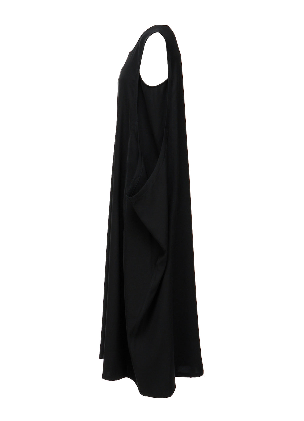DOUBLE SATIN SIDE DROP DRESS