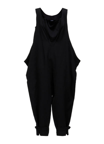 DOUBLE CLOTH SIDE DROP JUMPSUIT