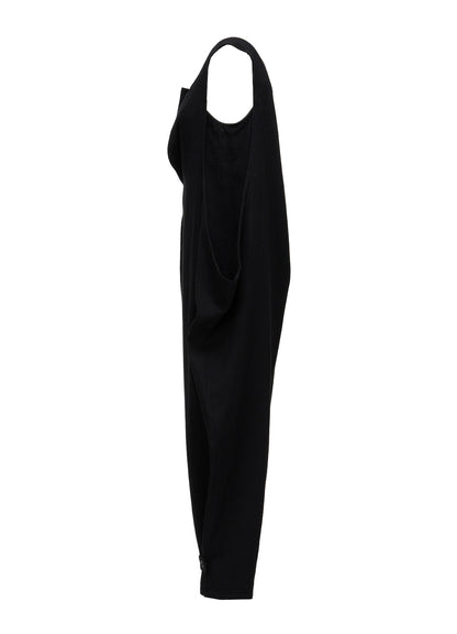 DOUBLE CLOTH SIDE DROP JUMPSUIT
