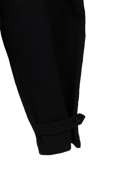 DOUBLE CLOTH SIDE DROP JUMPSUIT