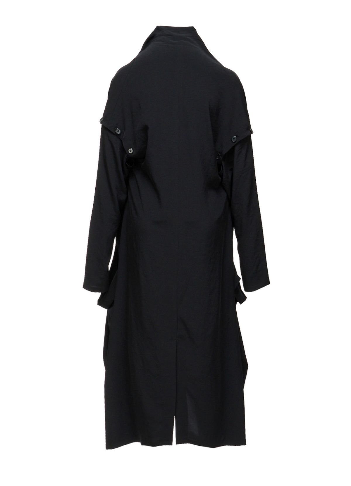 TA/PE CREPE DE CHINE PIN Draped POCKET DRESS