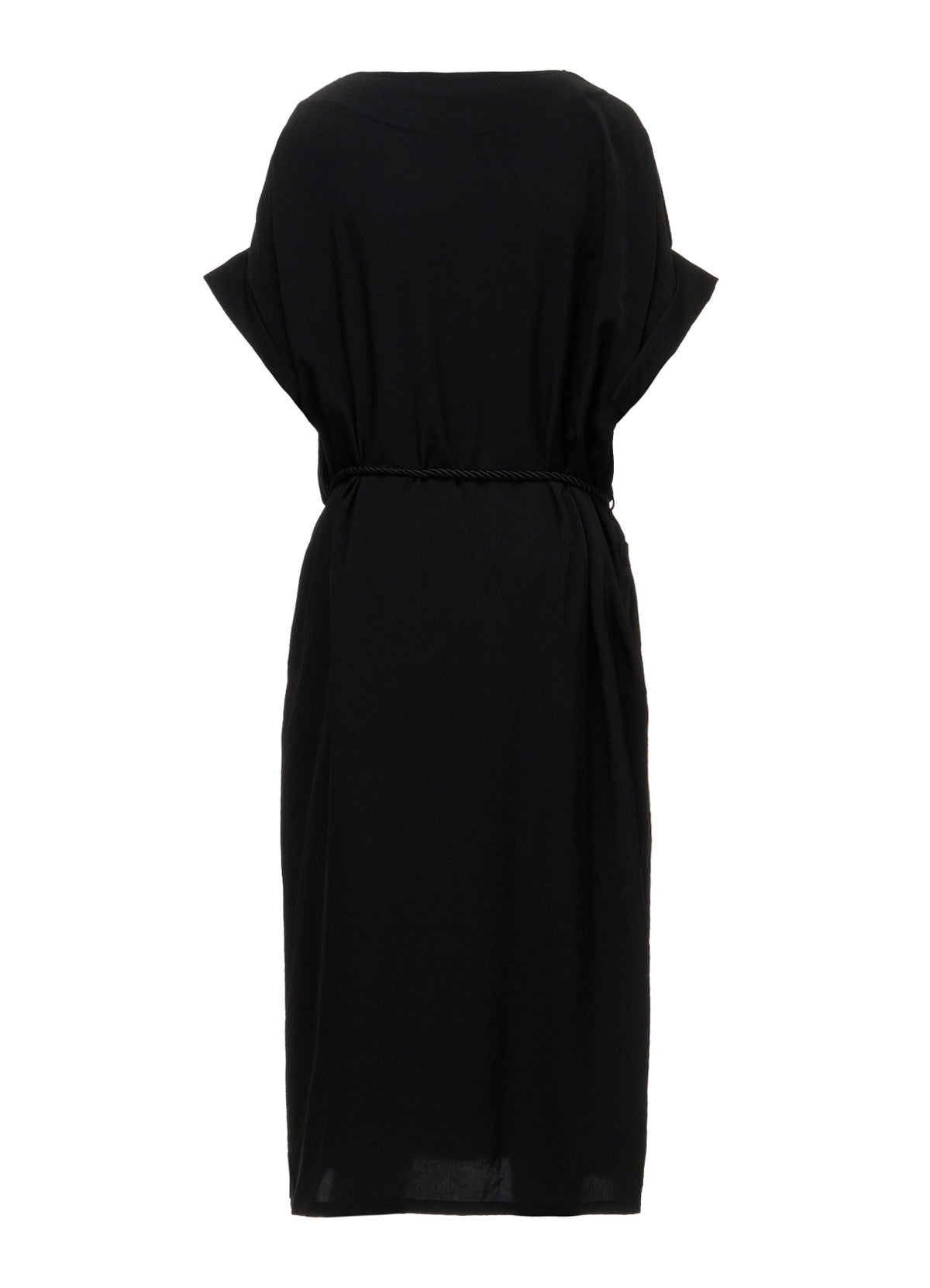 TA/PE CREPE DE CHINE OPEN COLLAR DRESS