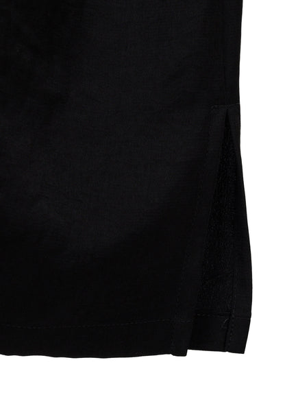 TA/PE CREPE DE CHINE OPEN COLLAR DRESS