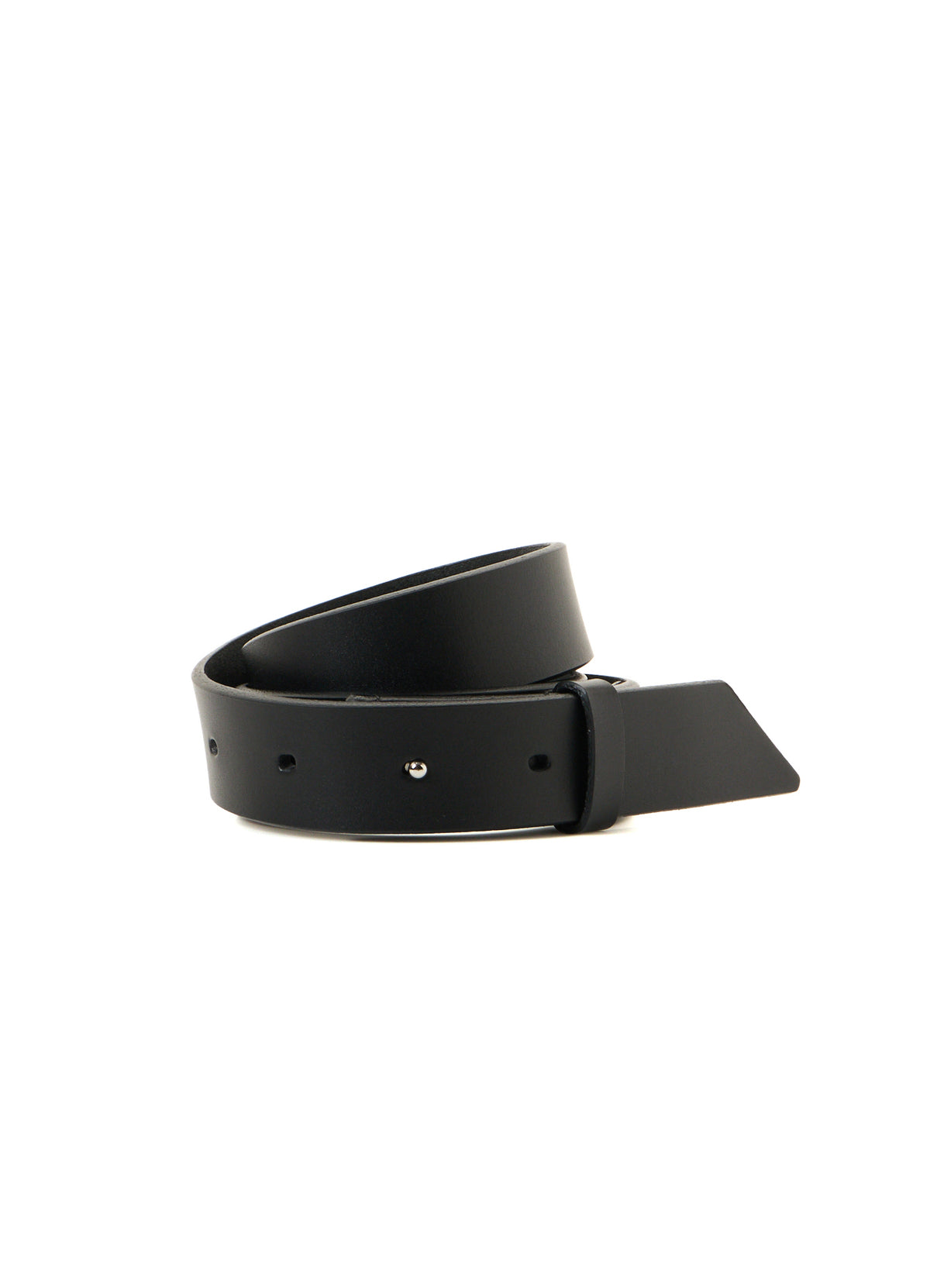TANNED LEATHER COMBINATION ASYMMETRIC LEATHER WRAPPED BELT