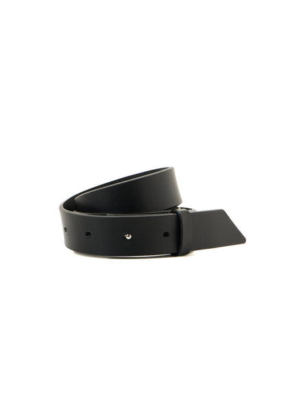 TANNED LEATHER COMBINATION ASYMMETRIC LEATHER WRAPPED BELT