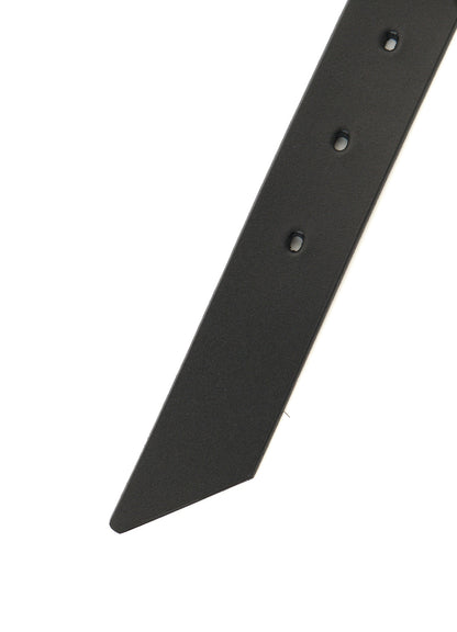 TANNED LEATHER COMBINATION ASYMMETRIC LEATHER WRAPPED BELT