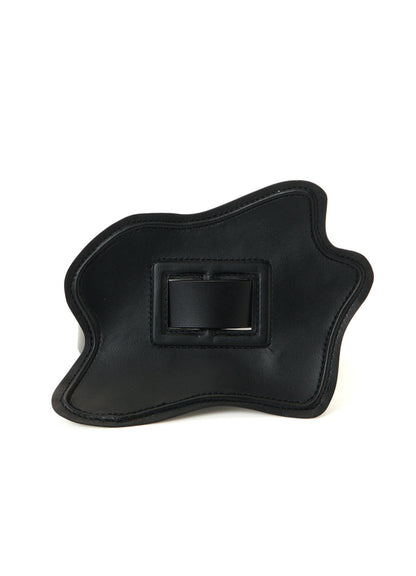 TANNED LEATHER COMBINATION ASYMMETRIC LEATHER WRAPPED BELT
