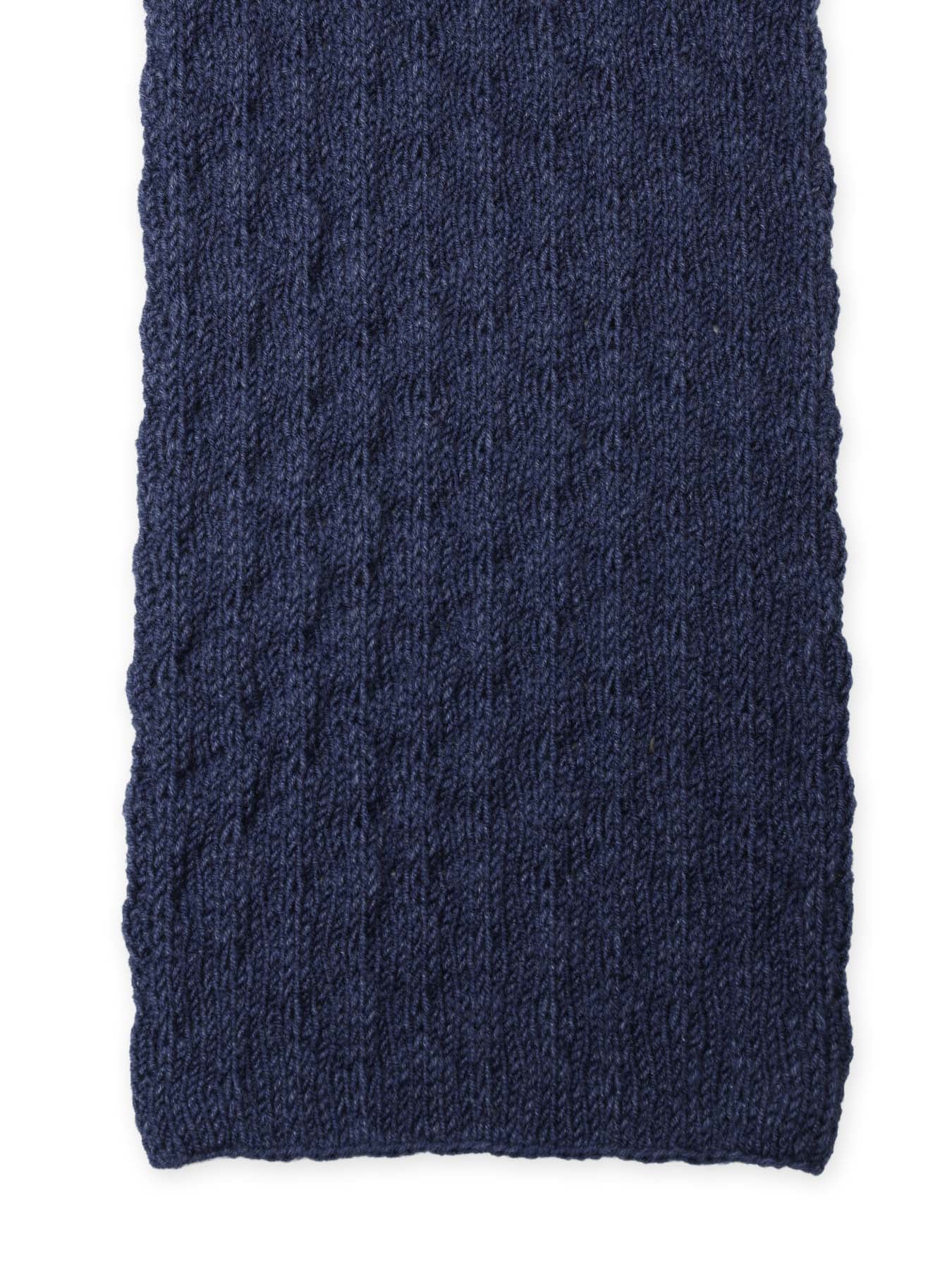 BOBBLE RIB KNIT HOODED SCARF