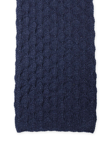 BOBBLE RIB KNIT HOODED SCARF