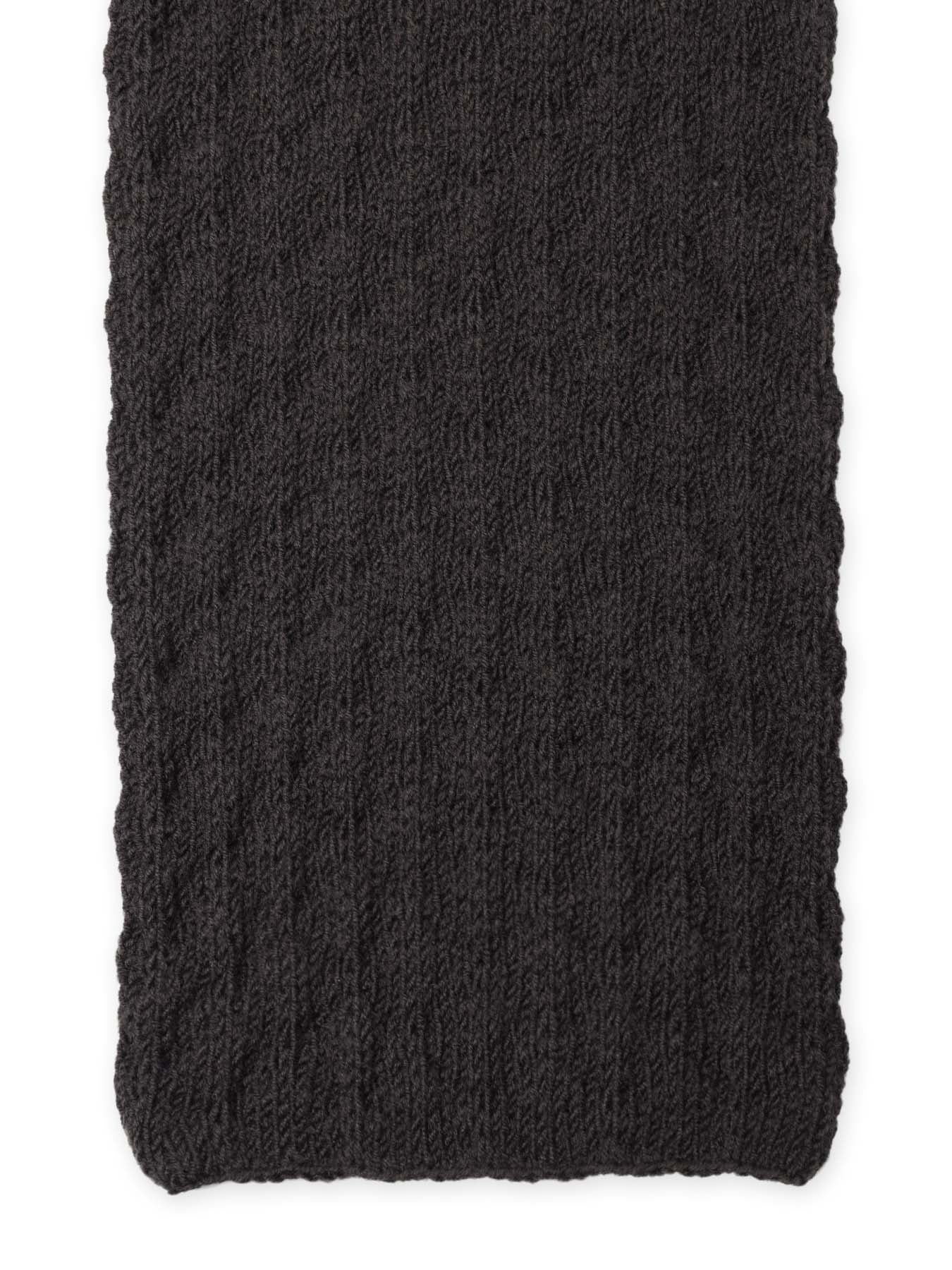 BOBBLE RIB KNIT HOODED SCARF