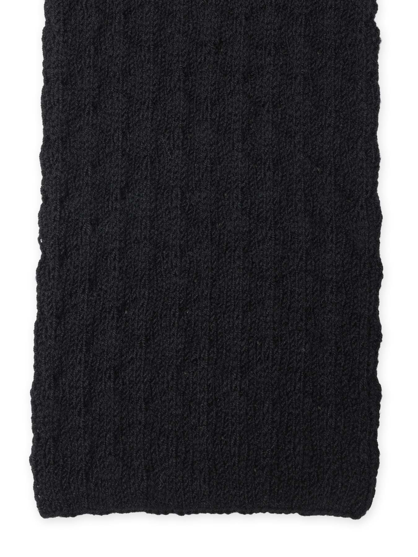 BOBBLE RIB KNIT HOODED SCARF