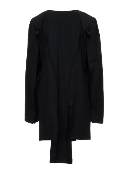 WOOL GABARDINE  DOUBLE FRONT PANEL JACKET