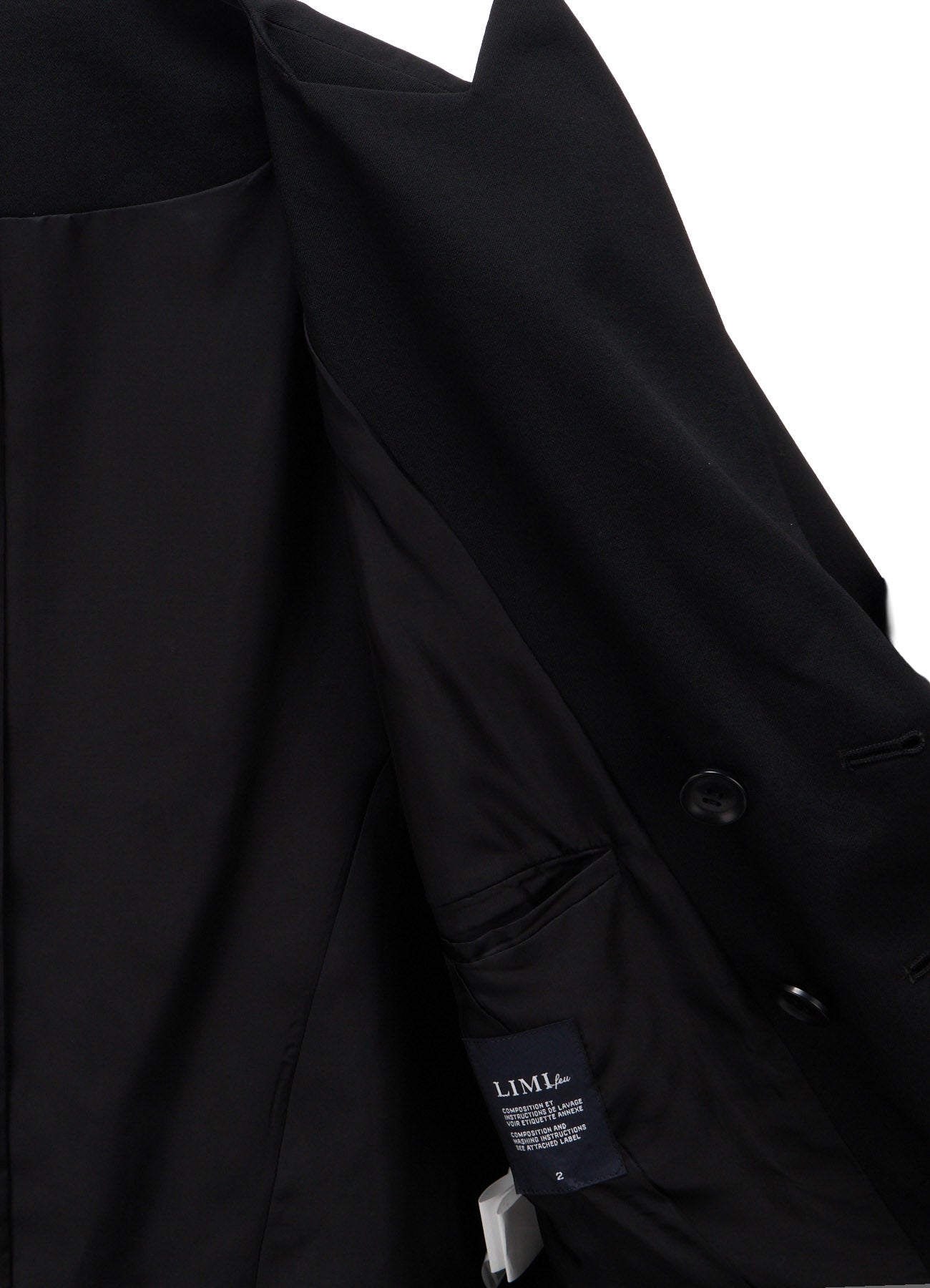 WOOL GABARDINE  DOUBLE FRONT PANEL JACKET