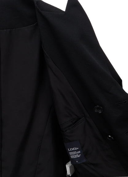 WOOL GABARDINE  DOUBLE FRONT PANEL JACKET